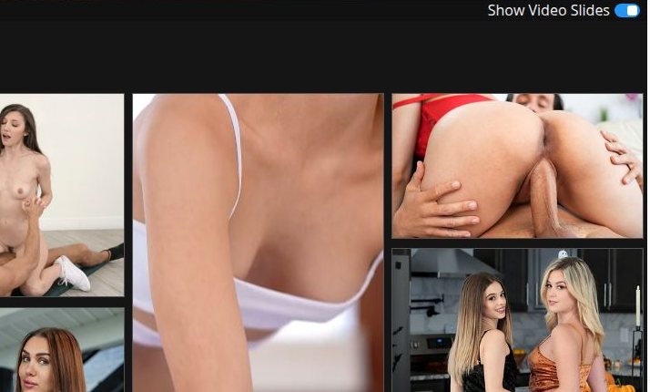 L'interruttore a destra porta la home al video.